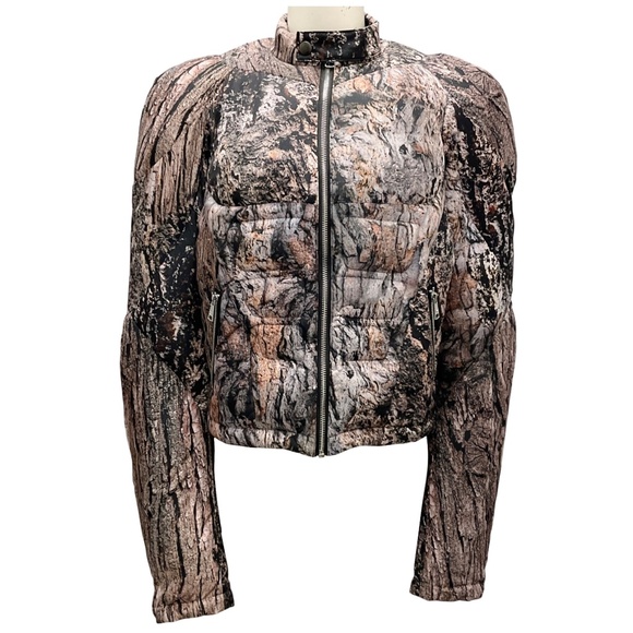 NATASHA ZINKO BROWN FULL ZIP PUFFER JACKET - Picture 1 of 6
